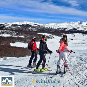 skiing at vucje ski center